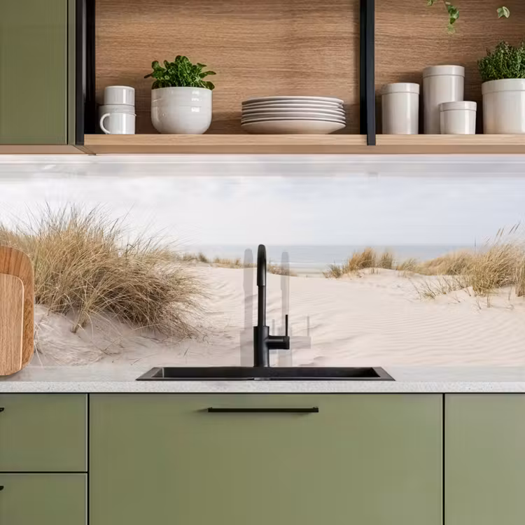 Wolken - Duinlandschap - Zand keuken achterwand 2 middel -sfeer3