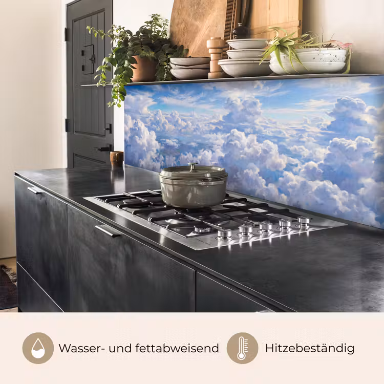 Wolken - Lucht - Natuur - Abstract - Blauw keuken achterwand 2 middel -usp_DE