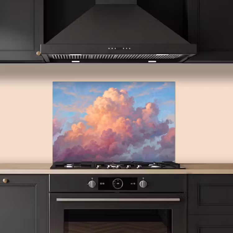 Wolken - Lucht - Natuur - Abstract - Kleurrijk keuken achterwand spatscherm klein -sfeer1