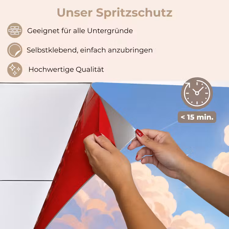 Wolken - Lucht - Natuur - Blauw keuken achterwand spatscherm klein -spatscherm_DE