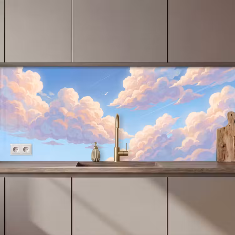 Wolken - Lucht - Natuur - Blauw keuken achterwand 2 middel zz_3dshopping