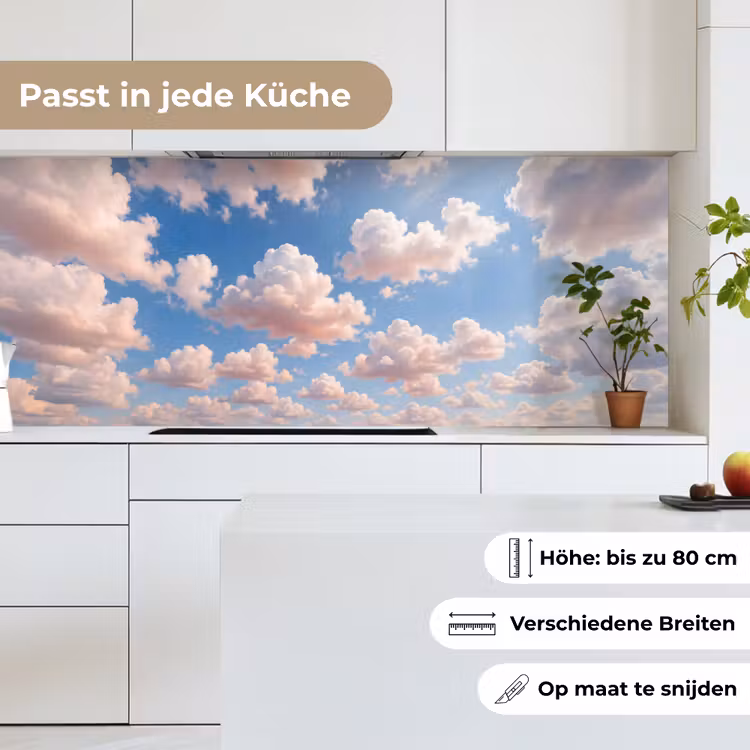 Wolken - Hemel - Natuur - Licht - Blauw keuken achterwand 2 middel -sfeer4_DE