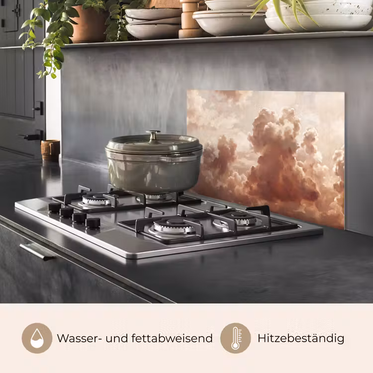 Wolken - Lucht - Natuur - Modern - Bruin keuken achterwand spatscherm klein -usp_DE