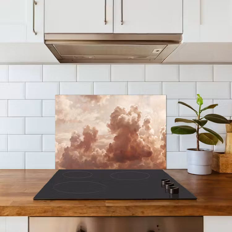Wolken - Lucht - Natuur - Modern - Bruin keuken achterwand spatscherm klein -sfeer2