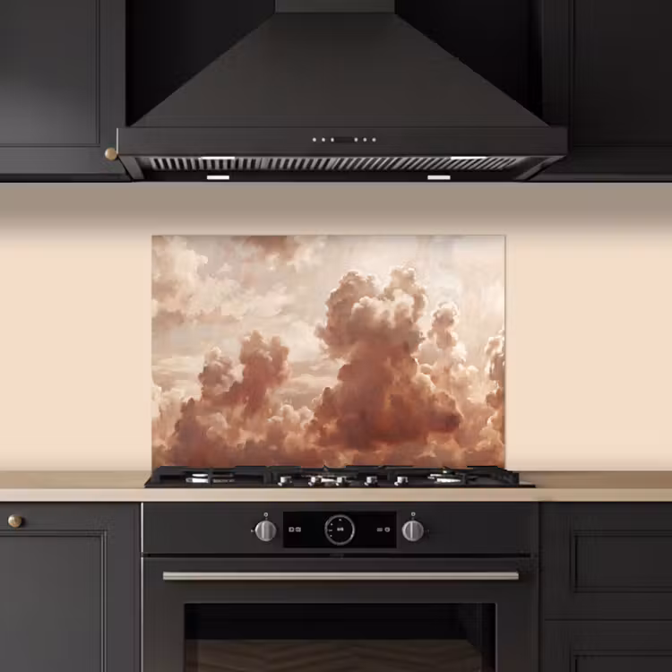 Wolken - Lucht - Natuur - Modern - Bruin keuken achterwand spatscherm klein -sfeer1