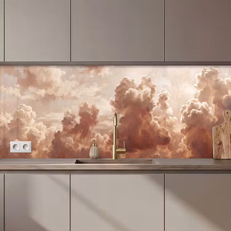 Wolken - Lucht - Natuur - Modern - Bruin keuken achterwand 2 middel zz_3dshopping