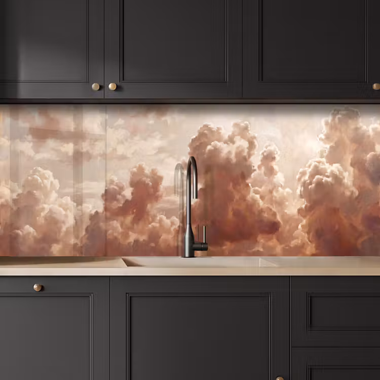 Wolken - Lucht - Natuur - Modern - Bruin keuken achterwand 2 middel -sfeer1