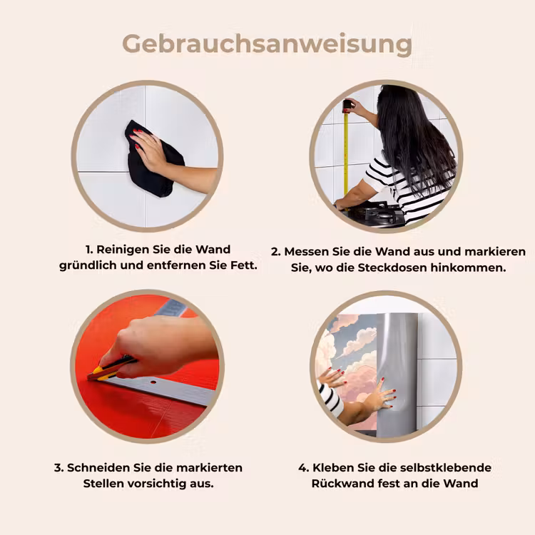 Wolken - Lucht - Natuur - Pastel - Roze keuken achterwand 2 middel -gebruiksaanwijzing_DE