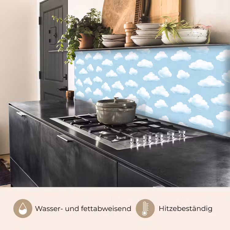 Wolken - Illustratie - Blauw keuken achterwand 2 middel 871 -usp_DE