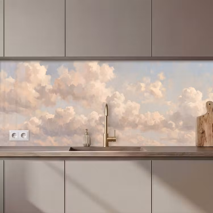 Wolken - Zacht - Natuur - Klassiek - Beige keuken achterwand 2 middel zz_3dshopping