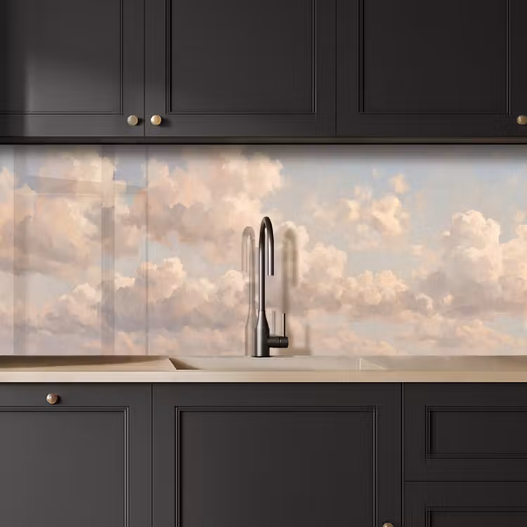 Wolken - Zacht - Natuur - Klassiek - Beige keuken achterwand 2 middel -sfeer1
