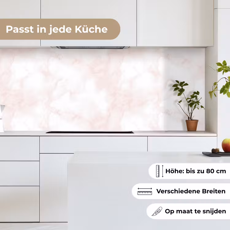 Wolkenstructuur - Roze - Marmer keuken achterwand 2 middel 871 -sfeer4_DE