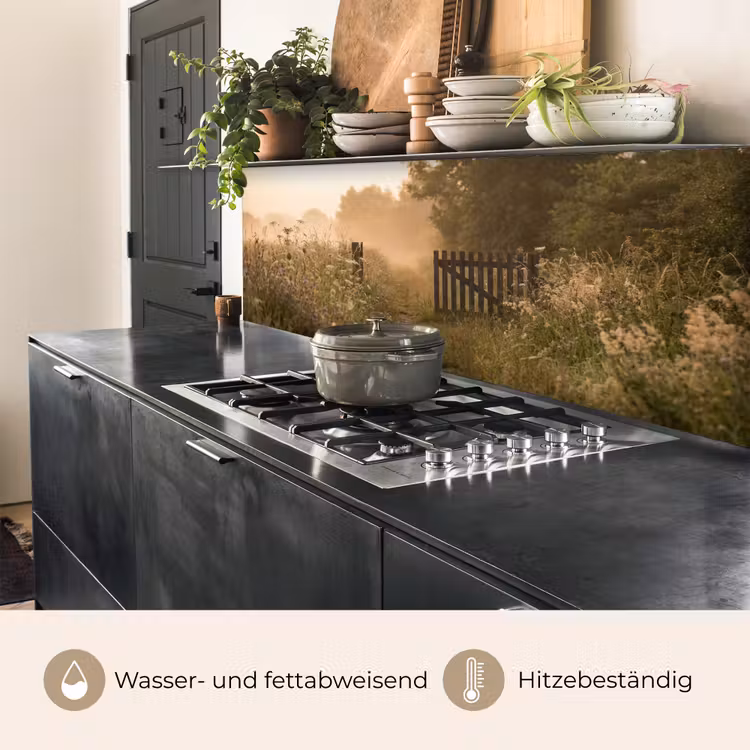 Hek - Natuur - Mist - Veld keuken achterwand 2 middel -usp_DE