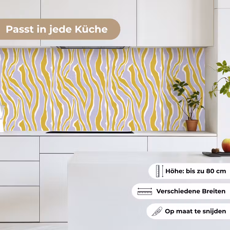 Zebra - Modern - Meerkleurig keuken achterwand 2 middel 871 -sfeer4_DE
