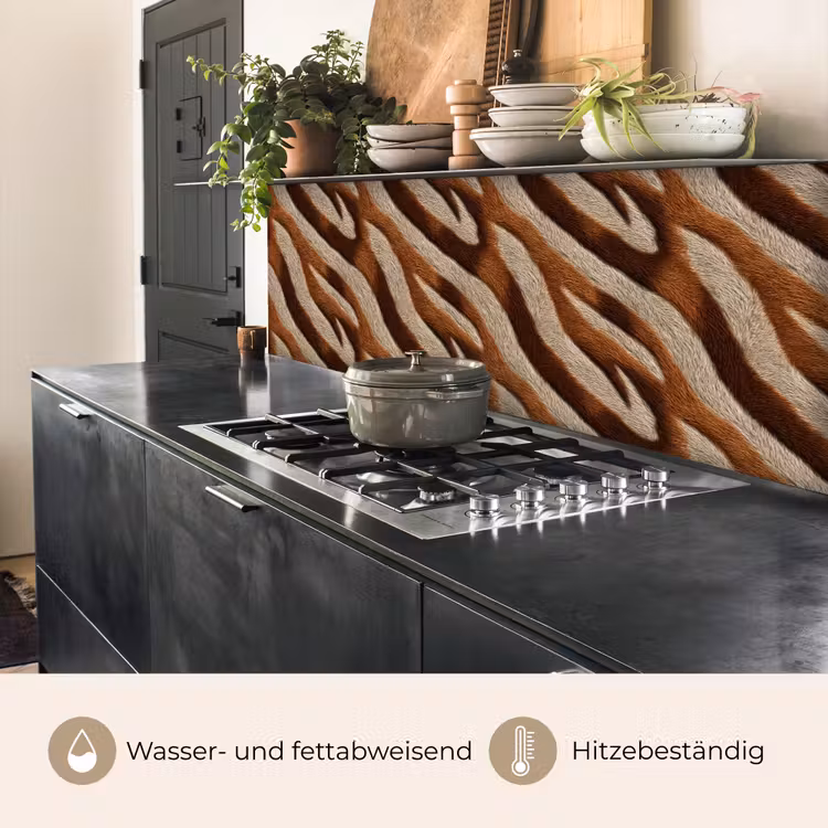 Zebra - Patroon - Bruin keuken achterwand 2 middel 871 -usp_DE