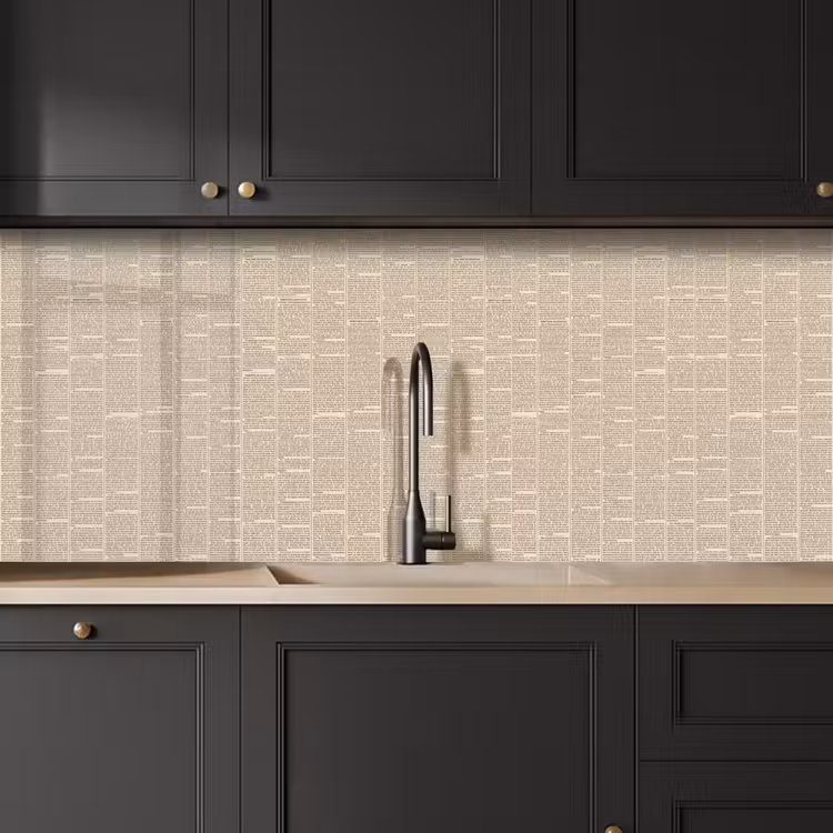 Krant - Nieuws - Historisch - Vintage - Beige keuken achterwand 2 middel -sfeer1
