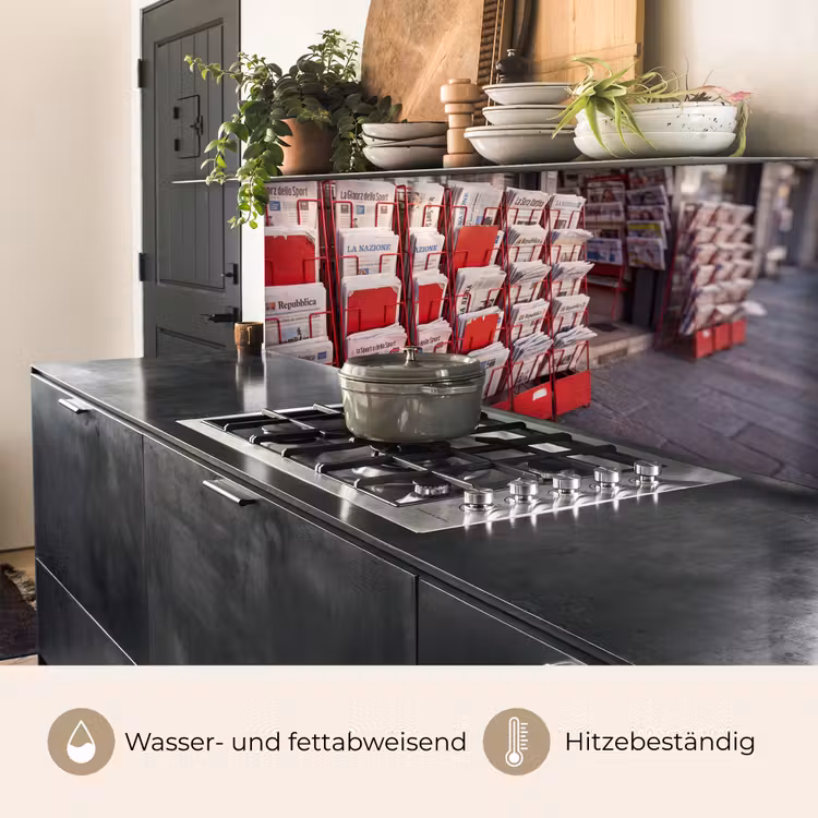 Kranten - Rek - Stedelijk - Dagelijks leven - Rood keuken achterwand 2 middel -usp_DE