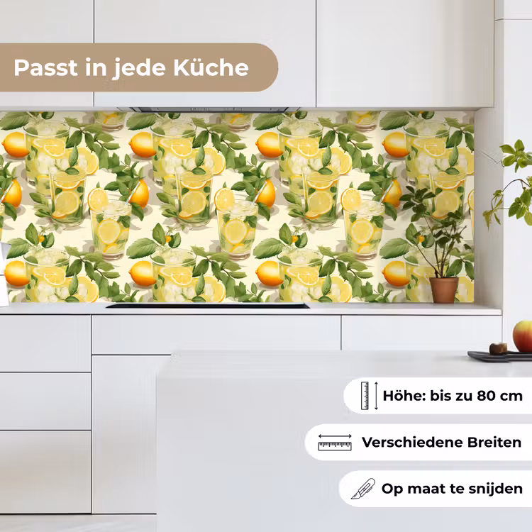 Citroen - Drankje - Glas - Munt keuken achterwand 2 middel 871 -sfeer4_DE