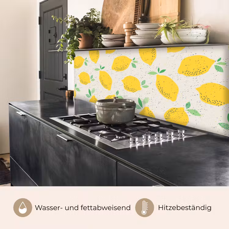 Citroen - Fruit - Vintage - Design keuken achterwand 2 middel 871 -usp_DE