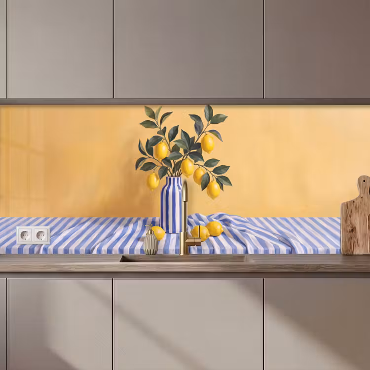 Küchenrückwand - Zitrone – Stillleben – Modern - Citroen - Stilleven - Modern keuken achterwand 2 middel zz_3dshopping