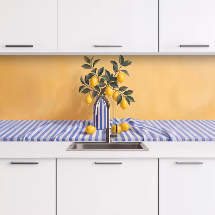 Küchenrückwand - Zitrone – Stillleben – Modern - Citroen - Stilleven - Modern keuken achterwand 2 middel