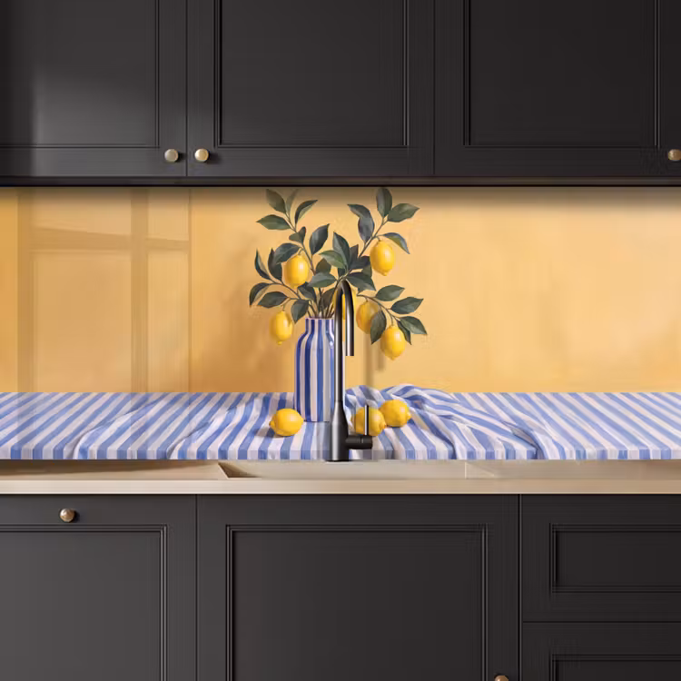 Küchenrückwand - Zitrone – Stillleben – Modern - Citroen - Stilleven - Modern keuken achterwand 2 middel