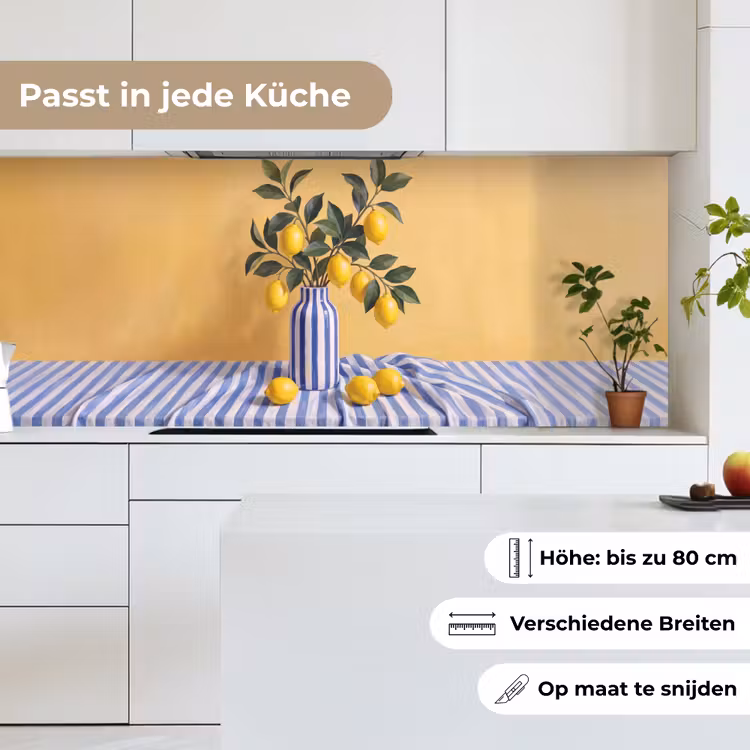 Küchenrückwand - Zitrone – Stillleben – Modern - Citroen - Stilleven - Modern keuken achterwand 2 middel