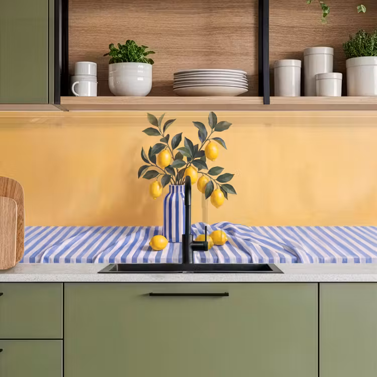 Küchenrückwand - Zitrone – Stillleben – Modern - Citroen - Stilleven - Modern keuken achterwand 2 middel