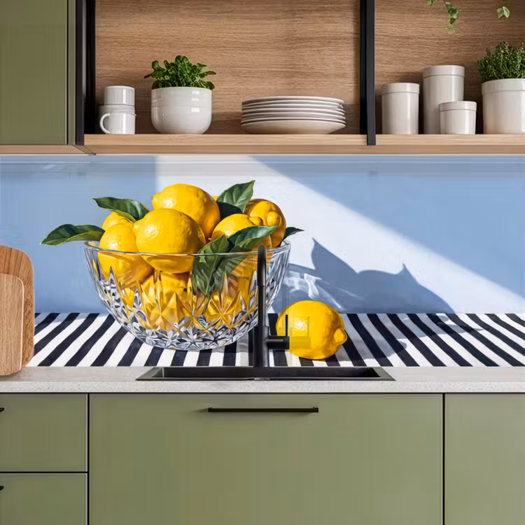 Küchenrückwand - Zitronen – Obst – Gelb - Citroenen - Fruit - Geel keuken achterwand 2 middel