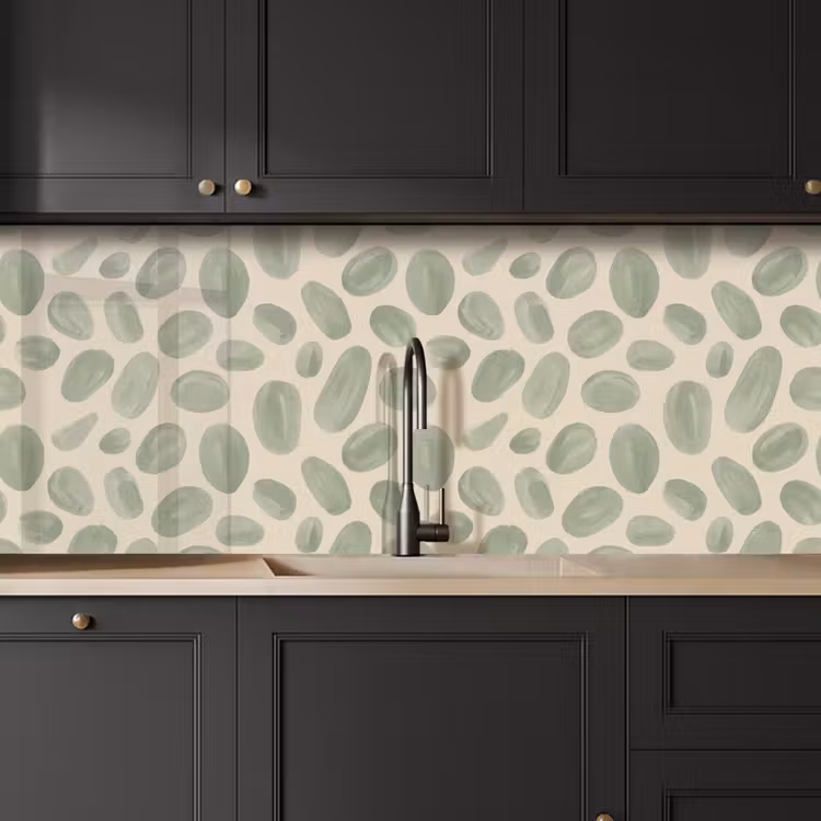 Abstract - Patroon - Organisch - Groen - Modern keuken achterwand 2 middel -sfeer1