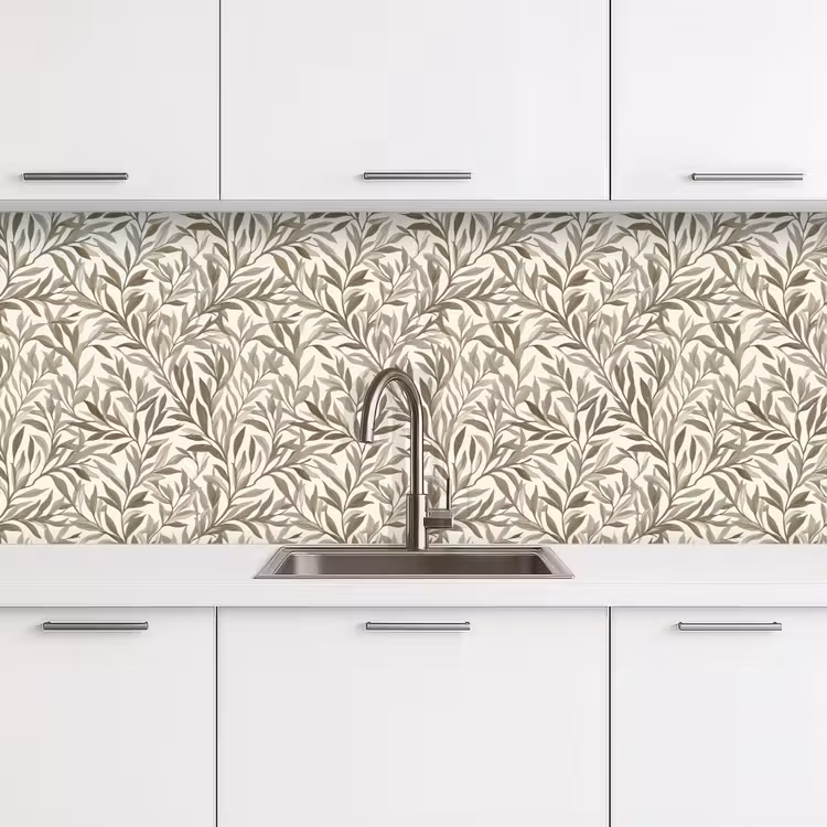 Takken - Botanisch - Taupe keuken achterwand 2 middel 871 -3d