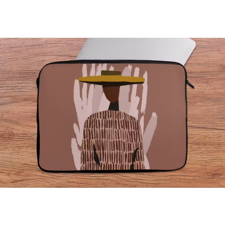 Abstract - Figuur - Illustratie - Hoed laptophoes neopreen klein -tafel