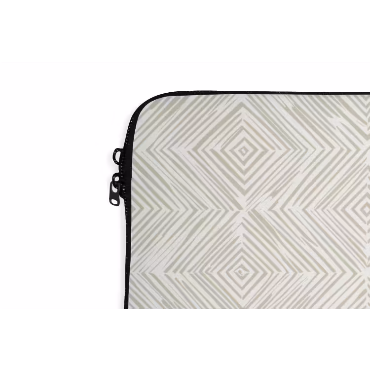 Abstract - Ruiten - Beige laptophoes neopreen klein 279 -detail