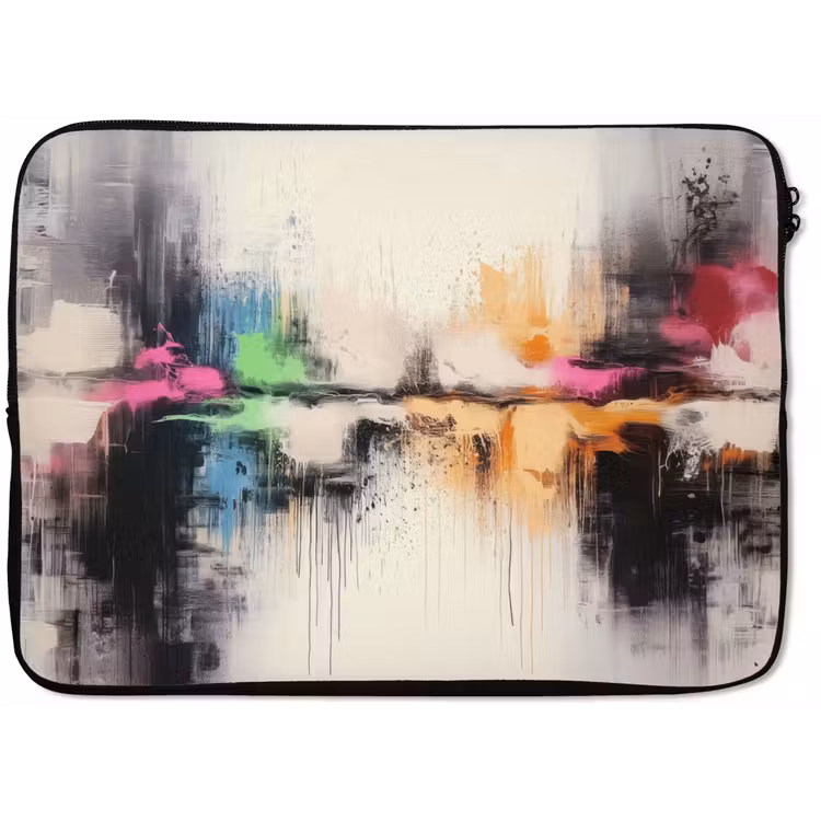 Abstract - Kleurexplosie - Landschap laptophoes neopreen klein -zkaufland3dotto