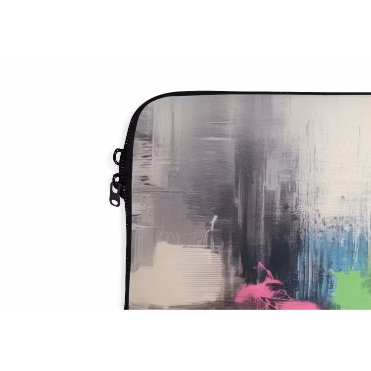 Abstract - Kleurexplosie - Landschap laptophoes neopreen klein -detail