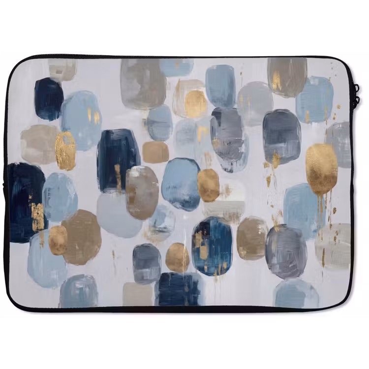 Abstract - Goud - Vormen laptophoes neopreen klein -zkaufland3dotto