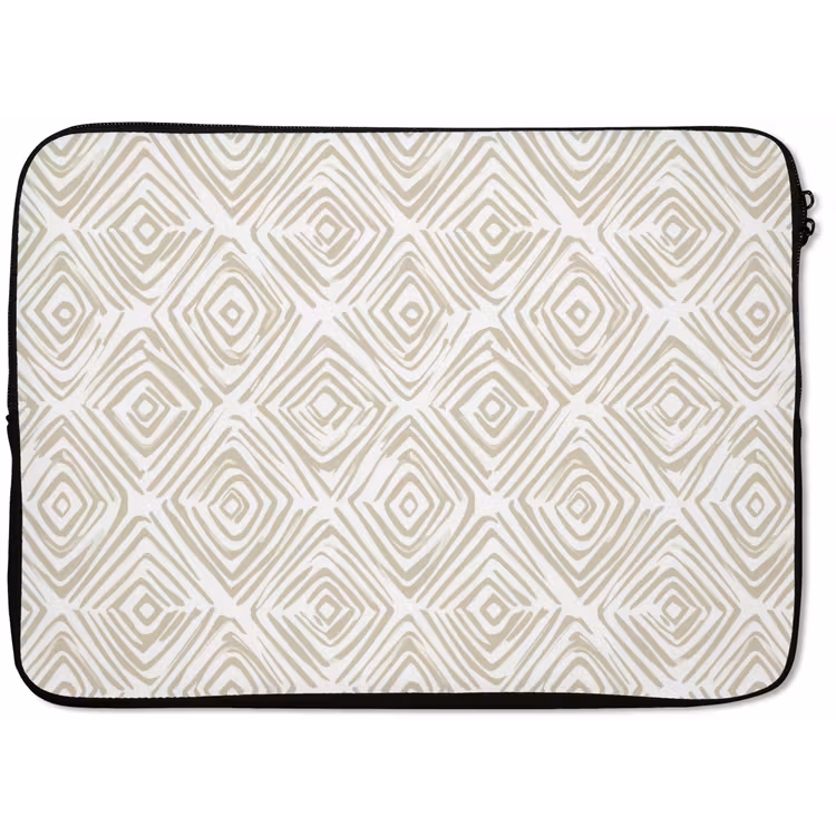 Abstract - Ruit - Beige laptophoes neopreen klein 279 -zkaufland3dotto