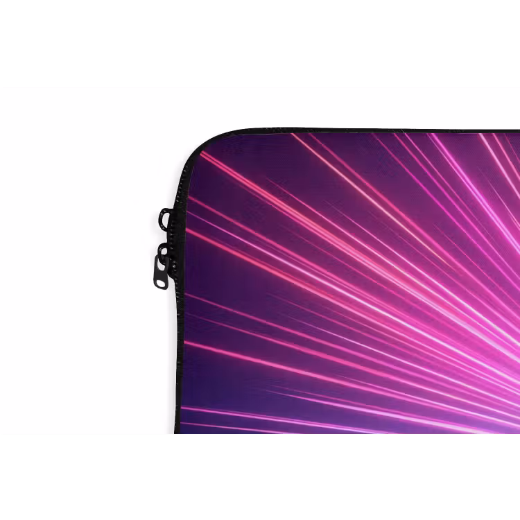 Abstract - Light - Burst - Modern - Colorful laptophoes neopreen klein -detail