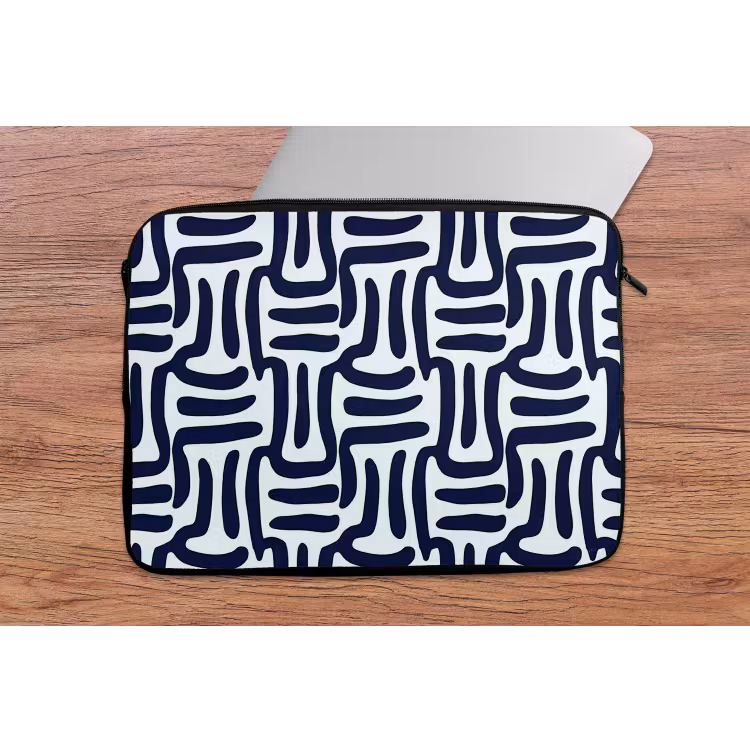 Abstract - Modern - Blauw laptophoes neopreen klein 279 -tafel