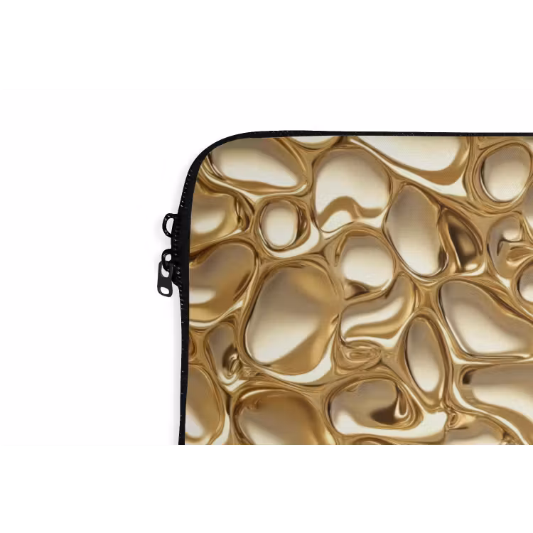 Abstract - Modern - Goud laptophoes neopreen klein 279 -detail