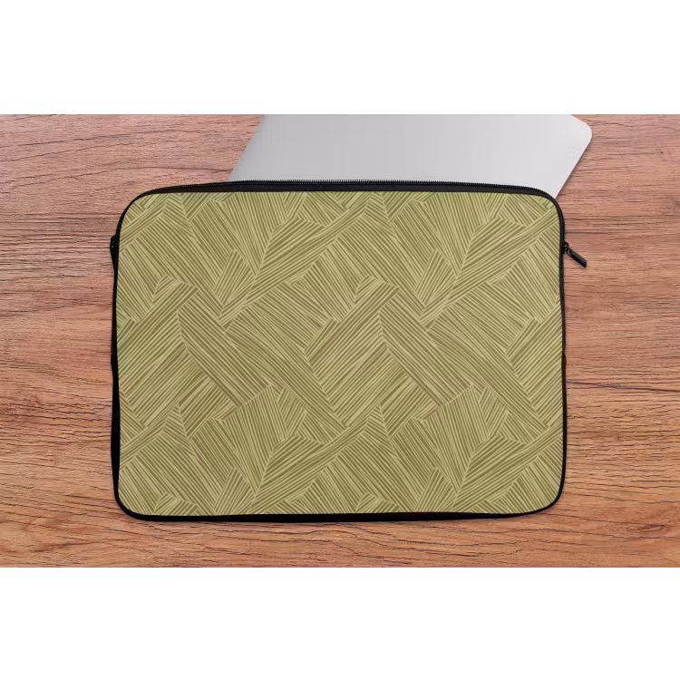 Abstract - Modern - Groen laptophoes neopreen klein 279 -tafel
