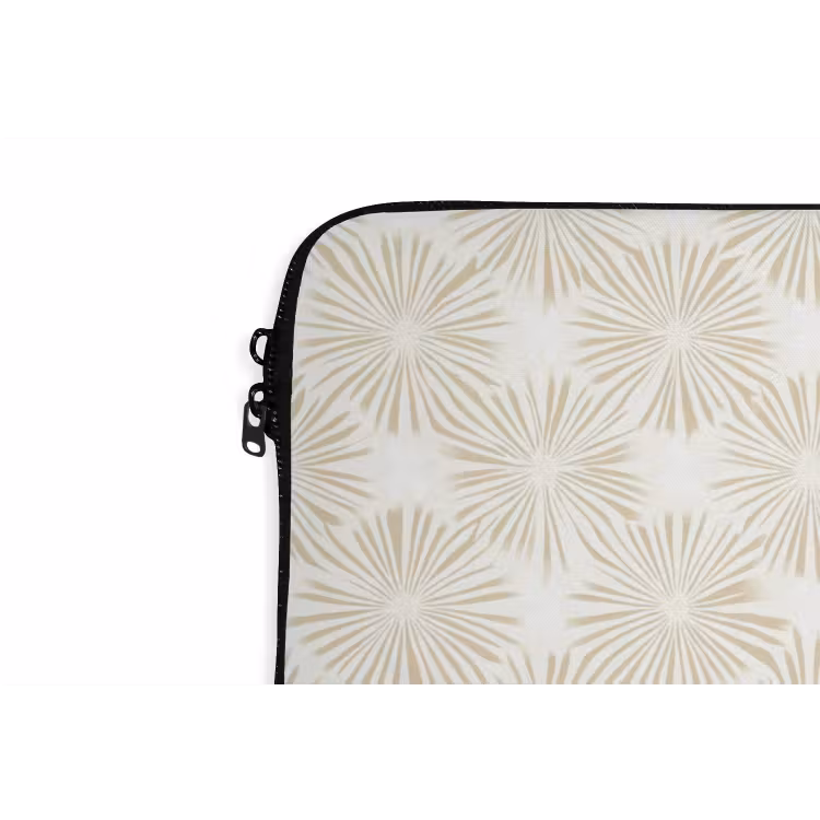 Abstract - Motief - Beige laptophoes neopreen klein 279 -detail