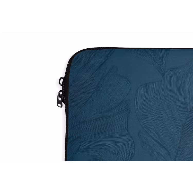 Abstract - Patroon - Donkerblauw - Elegant laptophoes neopreen klein 279 -detail