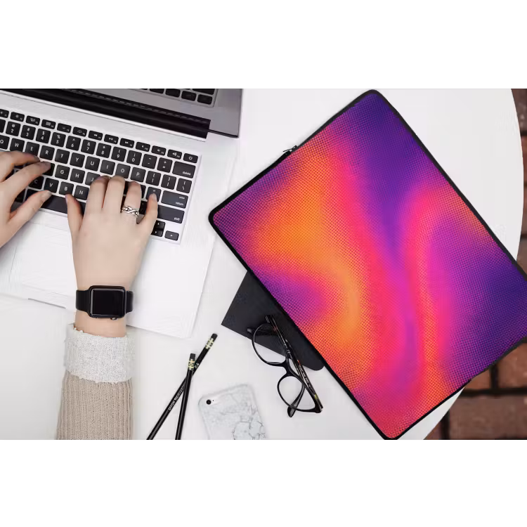 Abstract - Patroon - Kleurverloop laptophoes neopreen klein -bureau