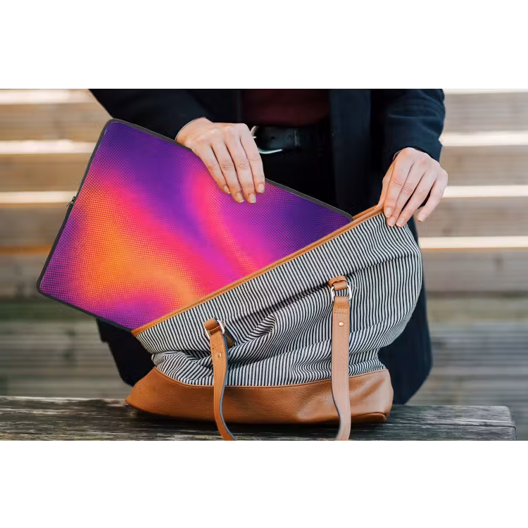 Abstract - Patroon - Kleurverloop laptophoes neopreen klein -tas