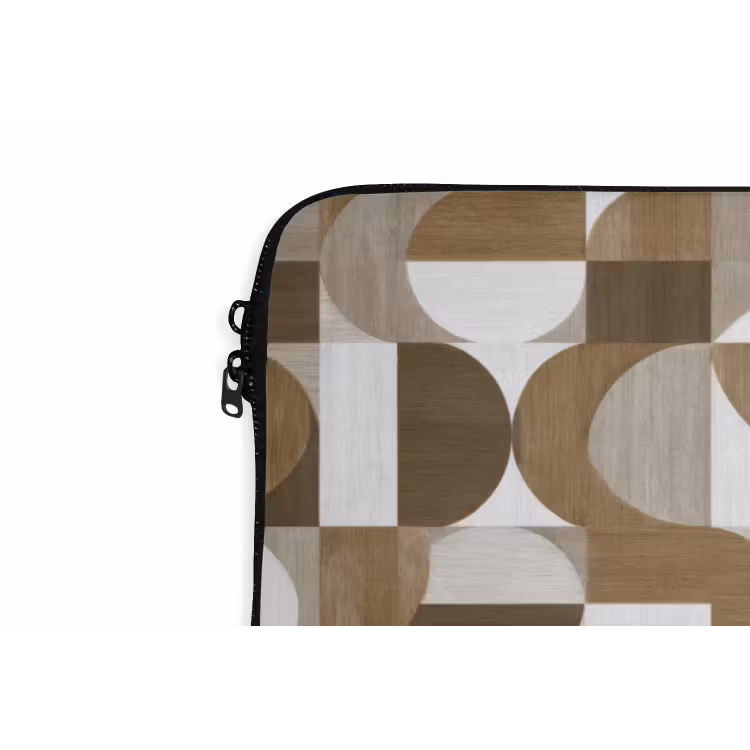 Abstract - Retro - Bruin laptophoes neopreen klein 279 -detail