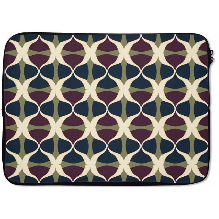 Abstract - Retro - Kleurrijk laptophoes neopreen klein 279 -zkaufland3dotto