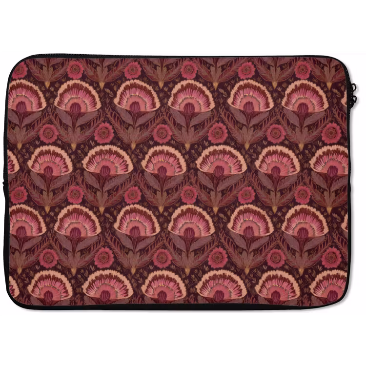 Antiek - Bloemen - Kleurrijk laptophoes neopreen klein 279 -zkaufland3dotto