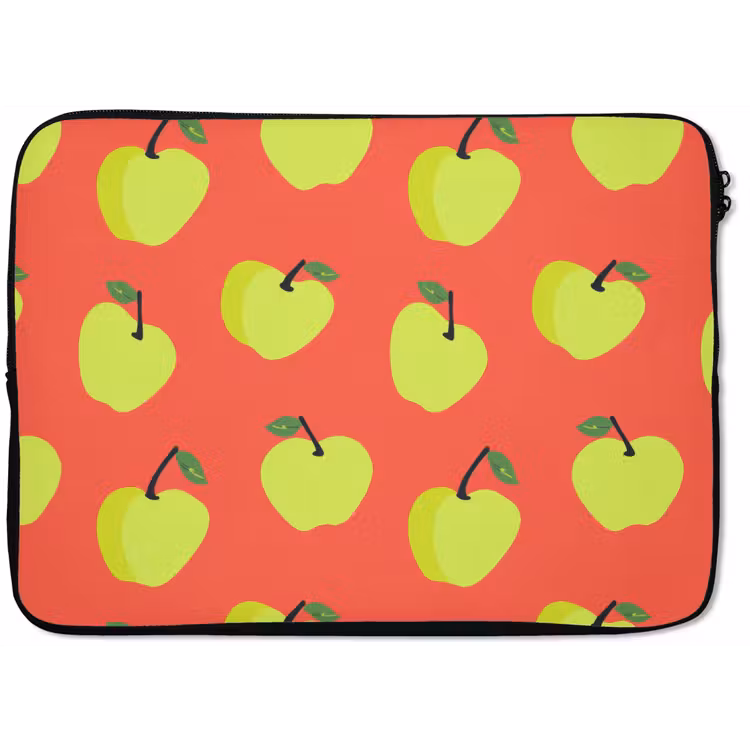 Appels - Modern - Groen laptophoes neopreen klein 279 -zkaufland3dotto