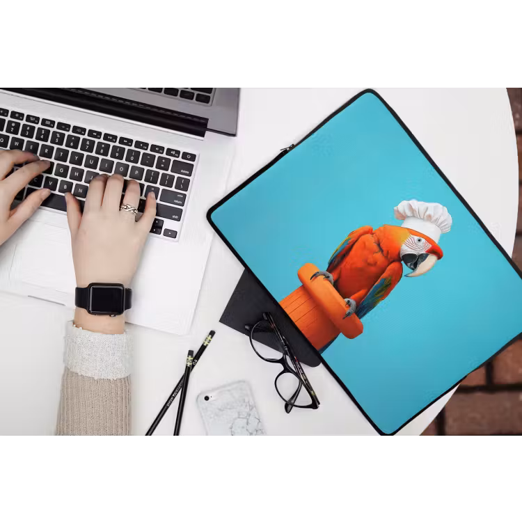 Ara - Koksmuts - Sokkel - Grappig laptophoes neopreen klein -bureau